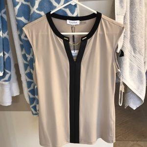 NWT Calvin Klein cap sleeve top